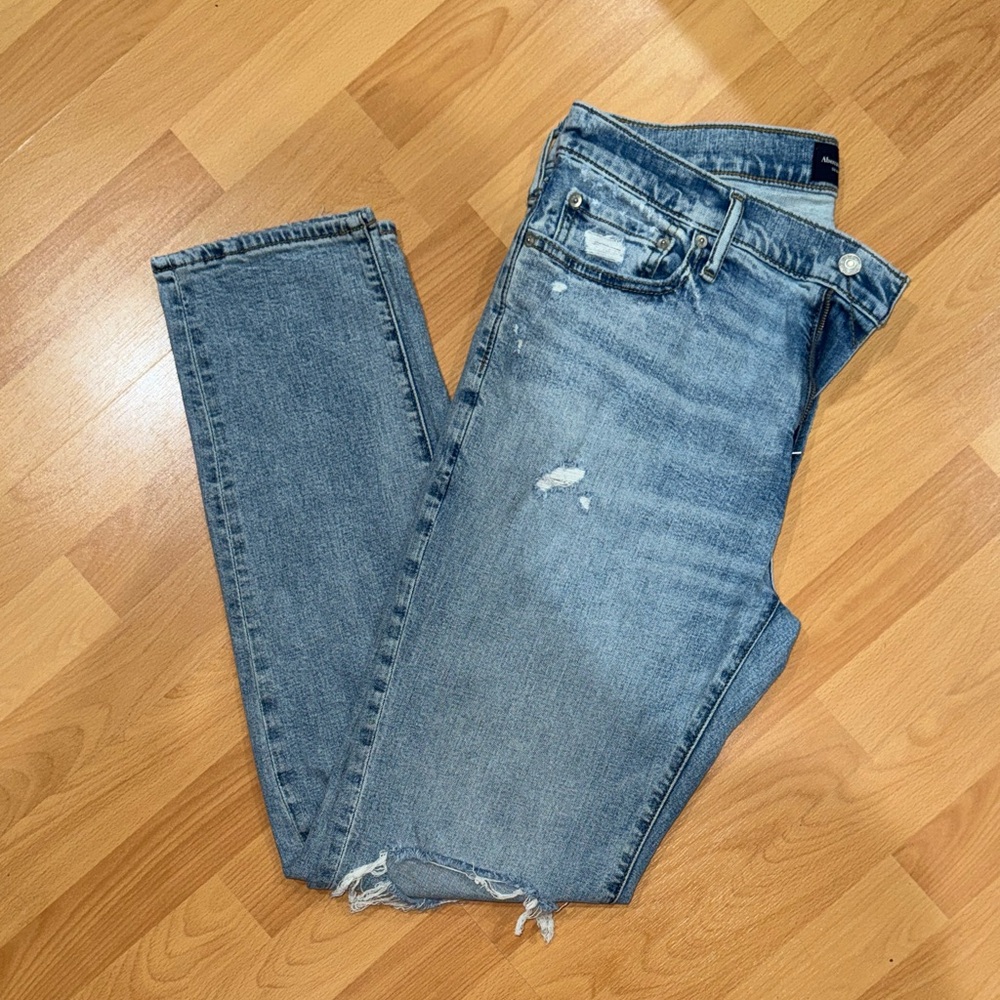 Abercrombie and Fitch Skinny Stretch Denim with Distressing